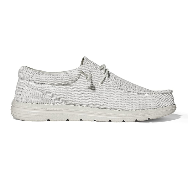 Women's Casual Comfort Canvas Loafers - SLIVER SHINE - 2